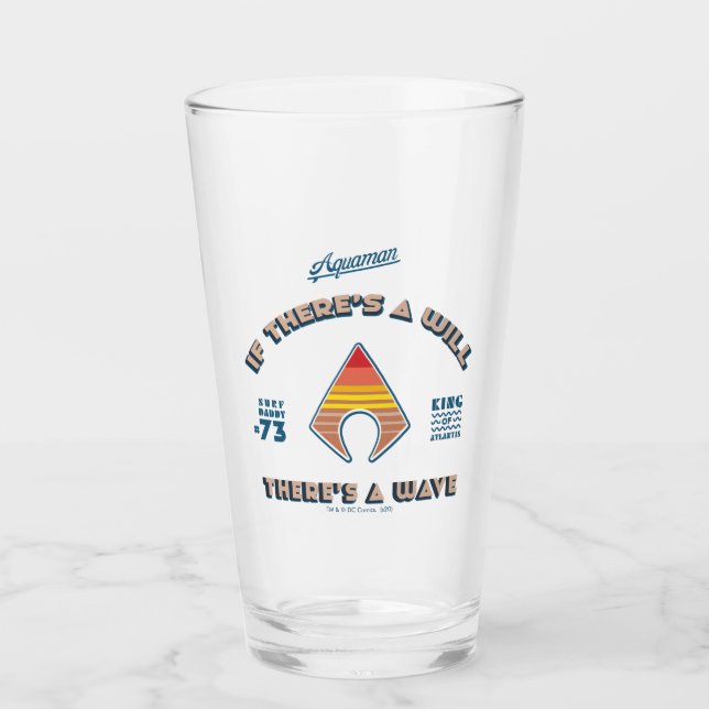 Verre Aquaman | S'il y a une volonté Il y a une vague (Devant)