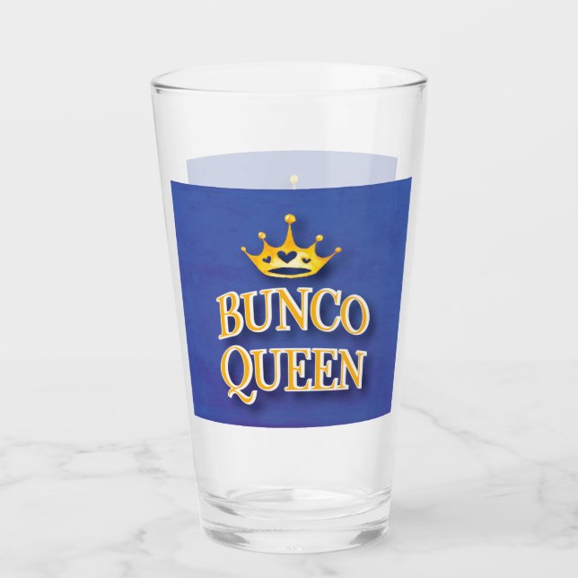 Verre Aquarelle de couronne de la Reine de Bunco (Devant)