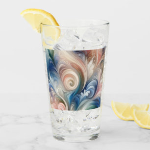 Verre Aquarelle Imaginaire Floral Romantique Motif