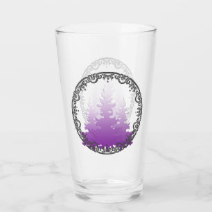 Verre Arbres de Noël À feuillage persistant à violet rou