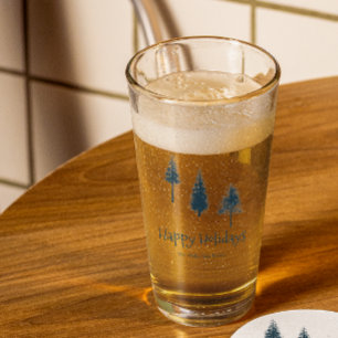 Verre Arbres d'hiver bleus de la Marine