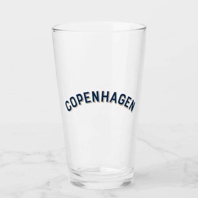 Verre Arc Vintage de Copenhague, Danemark (Devant)