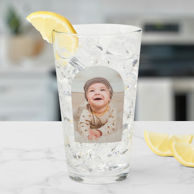 Verre Arche personnalisée Cute 2 Photos (Créateur téléchargé)