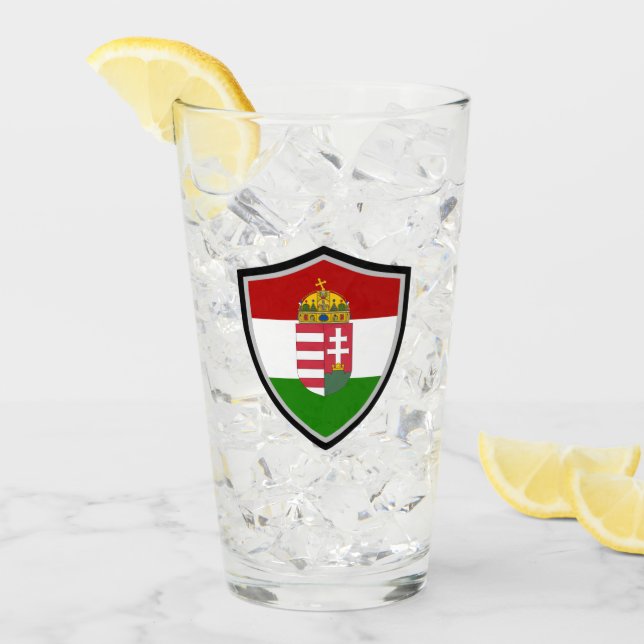Verre Armoiries de la Hongrie (Devant glace)