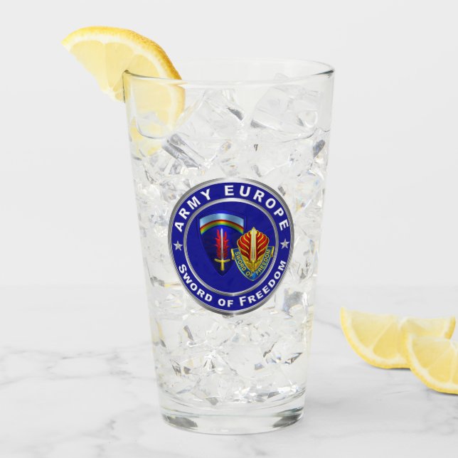 Verre Army Europe USAREUR (Devant glace)