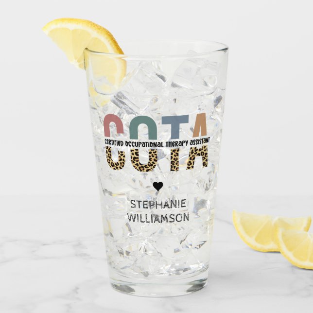 Verre Assistant en ergothérapie certifié COTA (Devant glace)