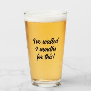 Verre Attendu 9 mois pour ça, Amateur de bière, drôle