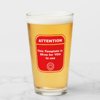 Verre Attention Ce Modèle est #libre d'utiliser Cutomize