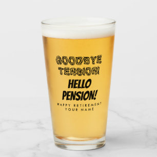 Verre Au revoir tension bonjour pension drôle retraite