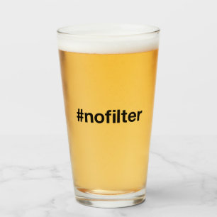 Verre AUCUN Hashtag FILTER