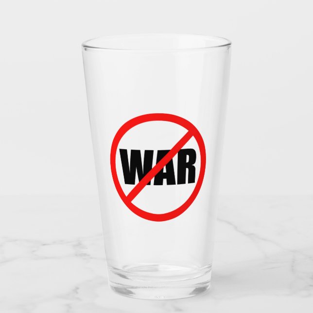 Verre Aucun symbole de guerre (Devant)