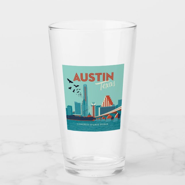 Verre Austin, Texas | Pont de l'Avenue du Congrès (Devant)