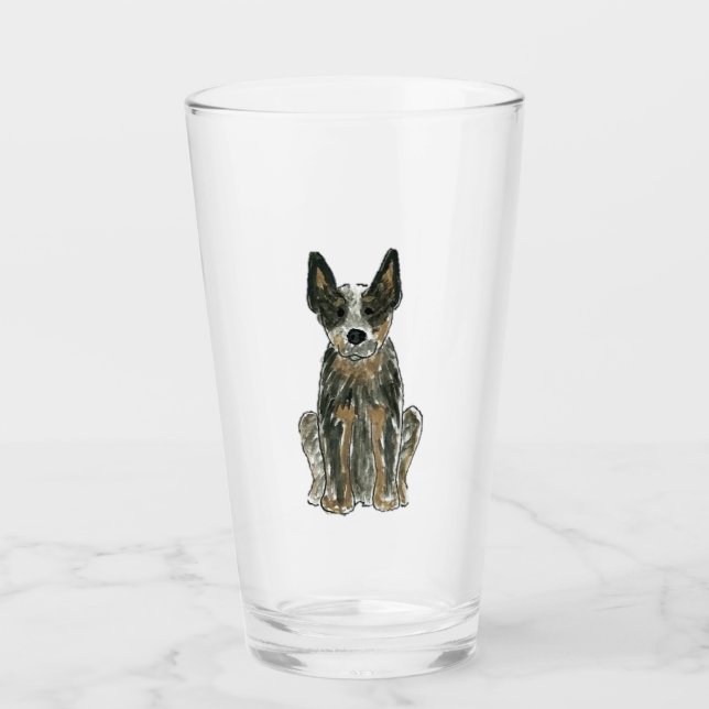 Verre australien de culbuteur de chien de bétail (Devant)