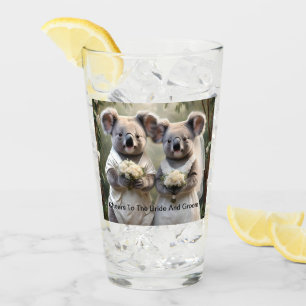 Verre Australien Koala Bear Mariage blanc