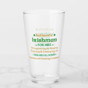 Verre Authentique Irlandais Pour L'Location Drôle