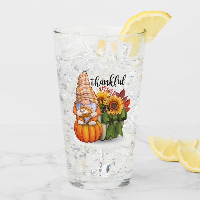 Verre Automne belle collection populaire Thanksgiving (Dos glace)