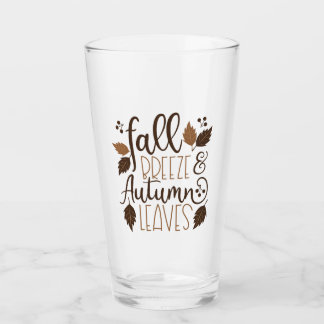 Verre Automne Breeze Feuilles d'automne