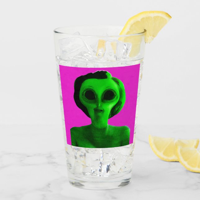 Verre Autoportrait Alien (Dos glace)