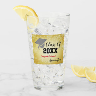 Verre Bac de fin d'études, classe Année 20XX fête Beigie