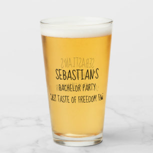 Verre Bachelor Party Dernier Taste of Freedom Tour Humou