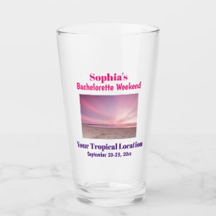 Verre Bachelorette Mariage Tropical Beach Trip