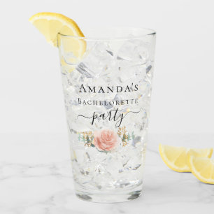 Verre Bachelorette rose or floral eucalyptus parti