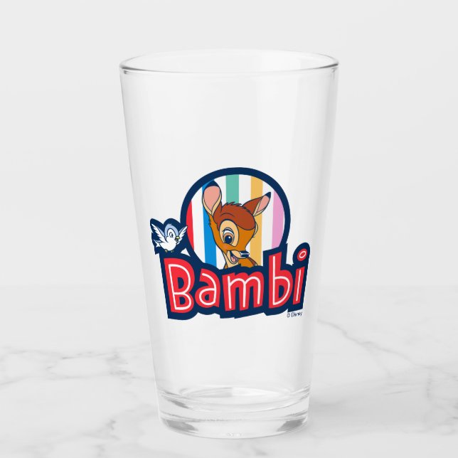 Verre Badge bambou rayé (Devant)
