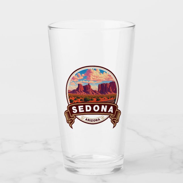Verre Badge de voyage coloré Sedona Arizona (Devant)