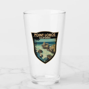Verre Badge Vintage de voyage de Point Lobos Californie