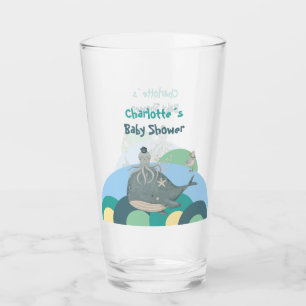 Verre Bain de bébé marin charmant baleine pieuvre jaune