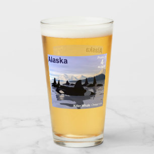 Verre Baleines tueuses - Alaska Postage