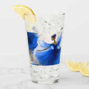 Verre Ballet élégant en bleu indigo