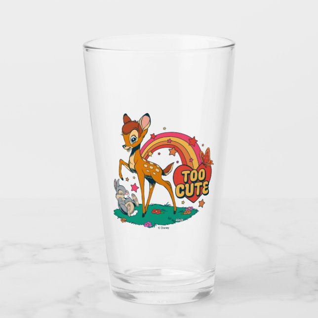 Verre Bambi et ses amis | Trop mignon (Devant)