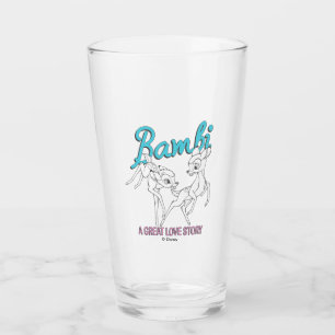 Verre Bambi & Faline "Une grande histoire d'amour"