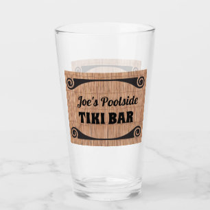 Verre Bambou Reed Style Tiki Bar avec nom