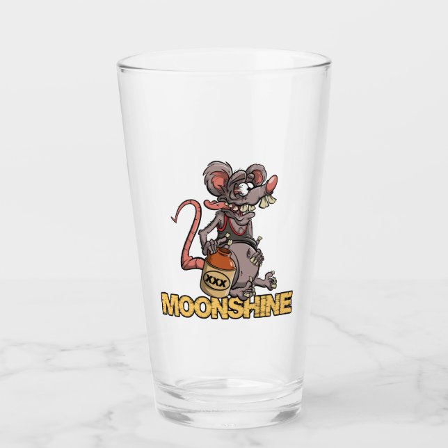 Verre Bande dessinée d'alcool illégal #2 de style de (Devant)