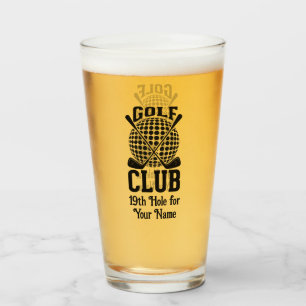 Verre Bar de golf Motif du Logo Club élégant
