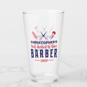 Verre Barber Stylist Barber shop Poteau Monogramme