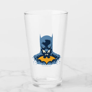 Verre Batman Bust brisé Avec Logo Or