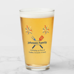 Verre BBQ de la fête du 4 juillet patriotique America 25