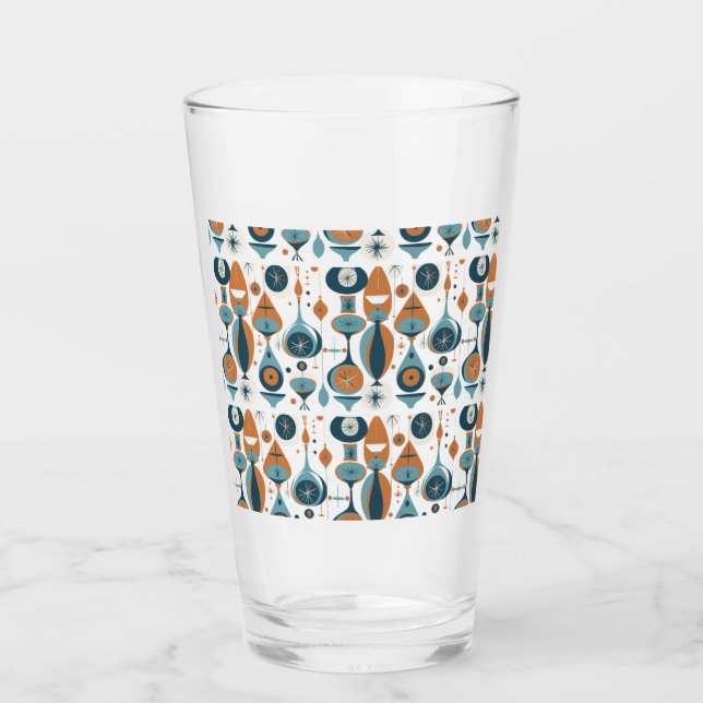 Verre Beau Motif moderne du milieu du siècle (Devant)