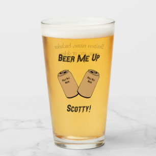 Verre Beer Me Up Scotty ! Mariage Groomsman Bar Nouveaut
