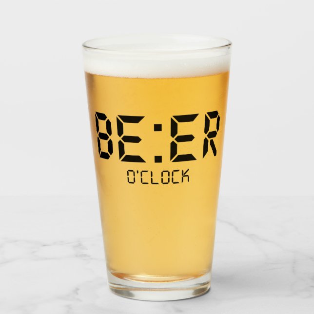 Verre Beer O'Clock Octoberfest (Devant (rempli))