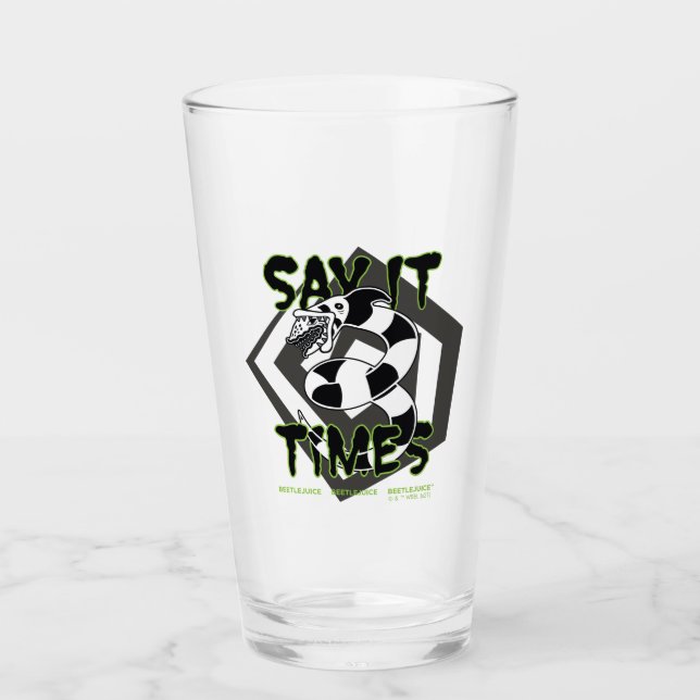 Verre Beetlejus | Dites-Le 3 Fois (Devant)