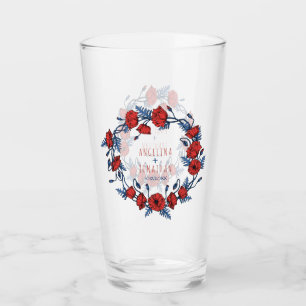 Verre Belle couronne de pavot Floral & Stripes