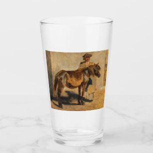 Verre Berger avec un cheval (équine)