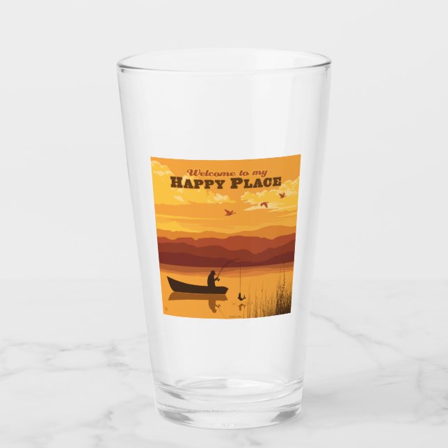 Verre Bienvenue À Mon Happy Place (Devant)