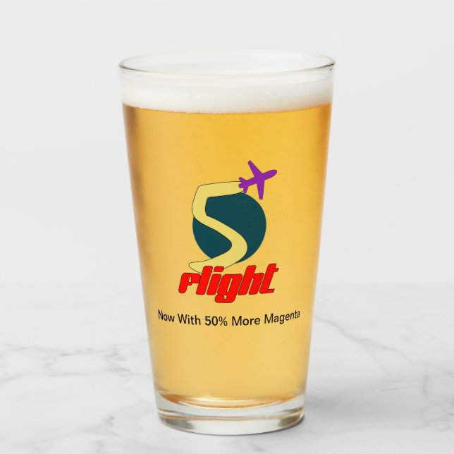 Verre Bière de cinq vols (vol 5) (Devant (rempli))