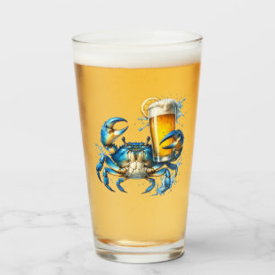 Verre Bière de crabe bleu