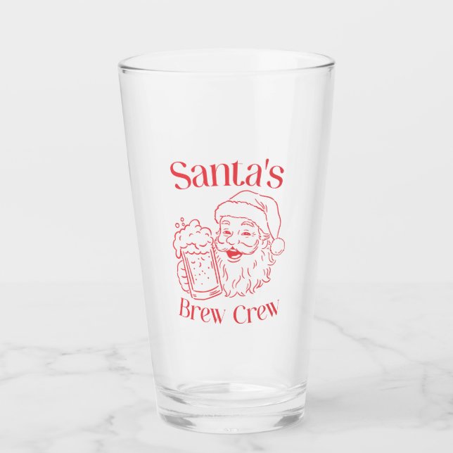 Verre Bière de Noël de l’équipage de la brasserie de pèr (Devant)